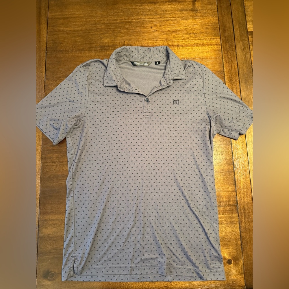 Travis Mathew Gray Polo Shirt with Classic Design